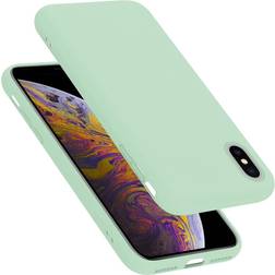 Cadorabo LIQUID LIGHT GREEN Case for Apple iPhone X XS Cover Protection TPU Silicone Gel Green