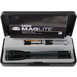 Maglite Black Mini Aa Torch Gift Boxed Flashlight with Batteries