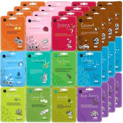 CeLaVi Essence Facial Sheet Face Mask Variety Set 48-pack