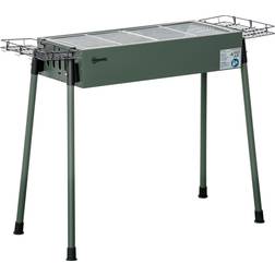 OutSunny BBQ Grill with Seasoning Baskets and Hooks