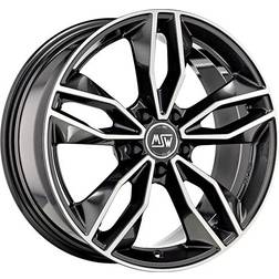 MSW 71 Alloy Wheels In Gloss Set Of 4 19x8 Inch ET45 5x112 PCD 73mm