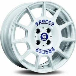 Sparco alufelgen terra für subaru xv g5 17 zoll felgen WHITE + BLUE LETTERING - 7.5J