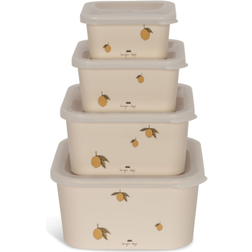 Konges Sløjd Lemon Print Food Container Lunch Boxes Set of 4