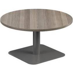 VIVACE Low Grey Oak/Silver Coffee Table 80cm