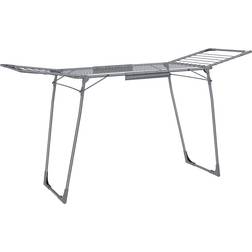 Songmics Clothes Drying Rack Winged Airer with Sock Clips - Grey
