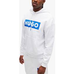 HUGO BOSS Nalves Hoodie, White/Blue