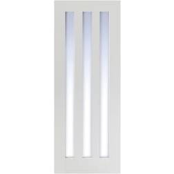 LPD Doors Utah 3 Lite Primed Interior Door Clear Glass (x198.1cm)
