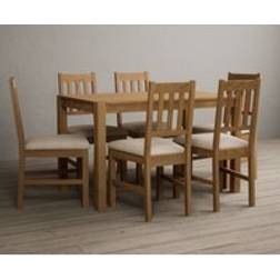 Oak Furniture Superstore York Oak Dining Set 5pcs