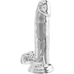 Toy Joy Clear Dildo w. Balls 7"