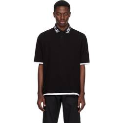 Versace Jeans Couture Black Intarsia Polo E899 BLACK