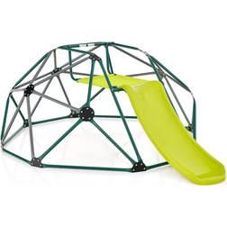 Costway 8FT Dome Climber Kids Toddler Climbing Frame With Slide Geometric Climbing Dome