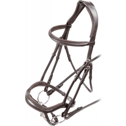 Shires Velociti Ergonomic Flash Bridle: Havana: Extra Full Colour: Hav