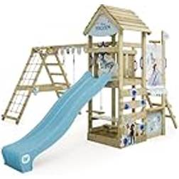 Wickey Wooden Climbing Frame With Swing Set
