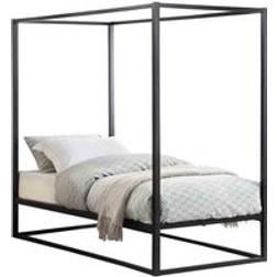 SlumberWorx Ashwell Modern Four 4 Poster Metal Bed