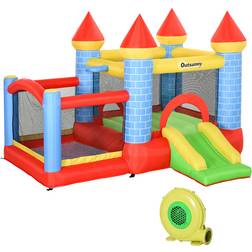 OutSunny Kids Trampoline Bouncy Castle
