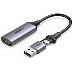 Ugreen Video Capture Card HDMI to USB Capture Card 4K Input FHD 1080P HDMI Capture for Streaming, Video Recording, Compatible with NS Switch, PS4/5, Xbox