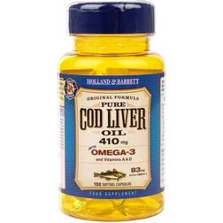 Holland & Barrett Cod Liver Oil with Vitamins 1000mg 120 st