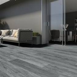 LivingAndHome Self-adhesive Wood Effect PVC Vinyl Flooring Grey 36