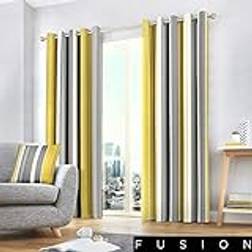 Fusion Whitworth Lined Ready Made Eyelet Curtains 117 x 183 cm