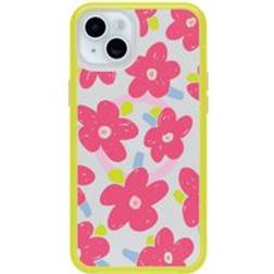 OtterBox iPhone 14 and iPhone 15 Case Symmetry Series for MagSafe Whimsy Bloom Yellow