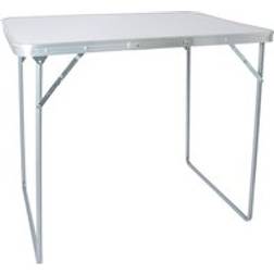 Harbour Housewares Folding Metal Camping Table 80cm x 60cm White