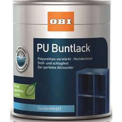 Obi PU Buntlack Holzschutzmittel Traffic White 0.75L