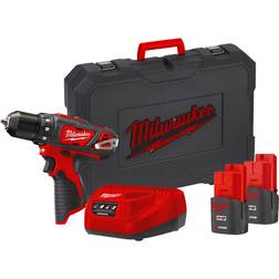 Milwaukee M12 BDD-202C 12v Sub Compact Drill Driver Inc 2x 2.0Ah Batts
