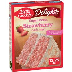 Betty Crocker Delights Supermoist Strawberry Cake Mix, 13.25 13.25oz 1pack