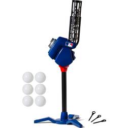 Franklin Sports Baseball Pitching Machine Adjustable Baseball Hitting & Fielding Practice Machine For Kids with 6 Baseballs Great For Practice,Blue