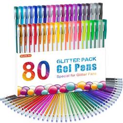 Shuttle Art Glittergelpennor Set Med 40 Påfyllningar