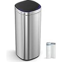 Songmics Automatic Rubbish Bin 50L Silver