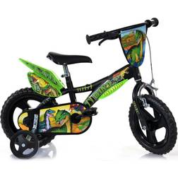 Dino Dinosaur 12in - Black/Green Børnecykel