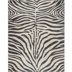 Crystal Print Zebra White, Black 72x108"