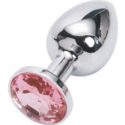 BuzzPinky Beginner Metal Jewelled Anal Plug Large