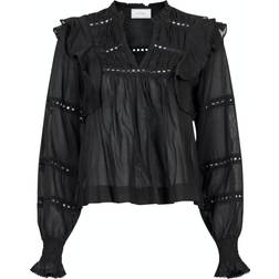 Neo Noir Aurika S Voile Blouse - Black