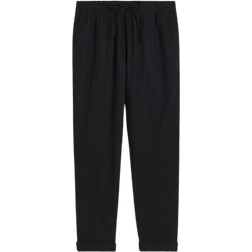 H&M Linen Blend Joggers - Black