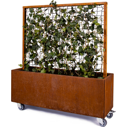 Modern espalier corten rust 180 cm høj til 40 x 120 cm
