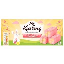 Mr Kipling Lemon & Raspberry Mini Batts 1pack