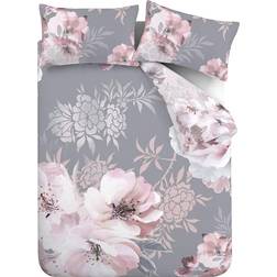 Catherine Lansfield Dramatic Floral Duvet Cover Grey (230x220cm)