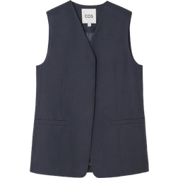 COS Longline Waistcoat - Dark Grey