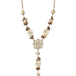 1928 Jewelry Y Necklace - Gold/Beige