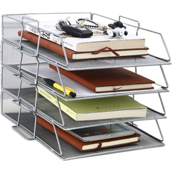 Grandado Stackable Iron Mesh A4 Paper Organizer