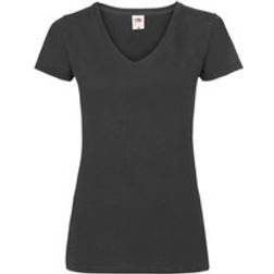 Fruit of the Loom Valueweight V-Neck Lady T-Shirt - Black