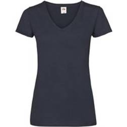 Fruit of the Loom Valueweight V-Neck Lady T-Shirt - Mid Navy