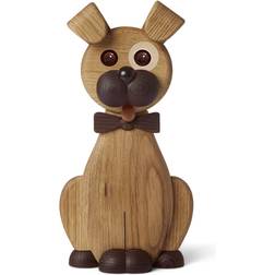 Spring Copenhagen Happy Dog Brown Wall Decor 11.3x22.2cm