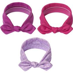 Baby Headband Cotton Elastic Print Floral Bow Knot Turban Hairband 3pcs - SOD 01