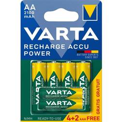 Varta Recharge Charge Accu Power AA 2100mAh 4-pack