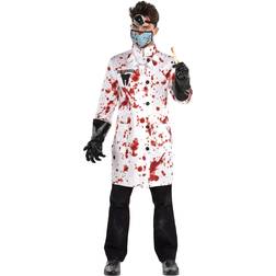 Amscan Mens Deranged Dentist Halloween Costume