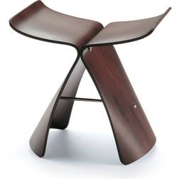 Vitra Butterfly Natural Rosewood Sgabello 39cm