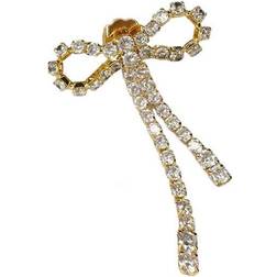 Pico Arco Large Stud - Gold/Transparent